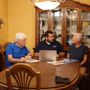 HVAC Services Air Comfort Service technician explaining services