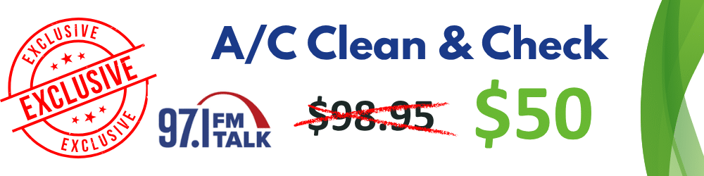 Exclusive HVAC offers from Air Comfort Service for 97.1 FM Talk listeners.
