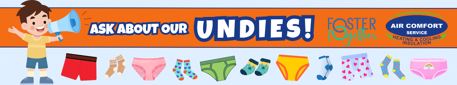 undies drive banner undies drive banner