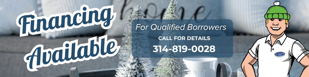 Financing is available for new HVAC systems for qualified borrowers. Call for details.